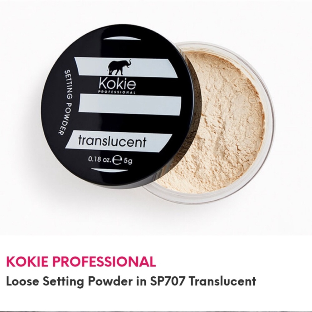 Kokie Professional Loose Setting Translucent Powder NEW - Picture 6 of 6